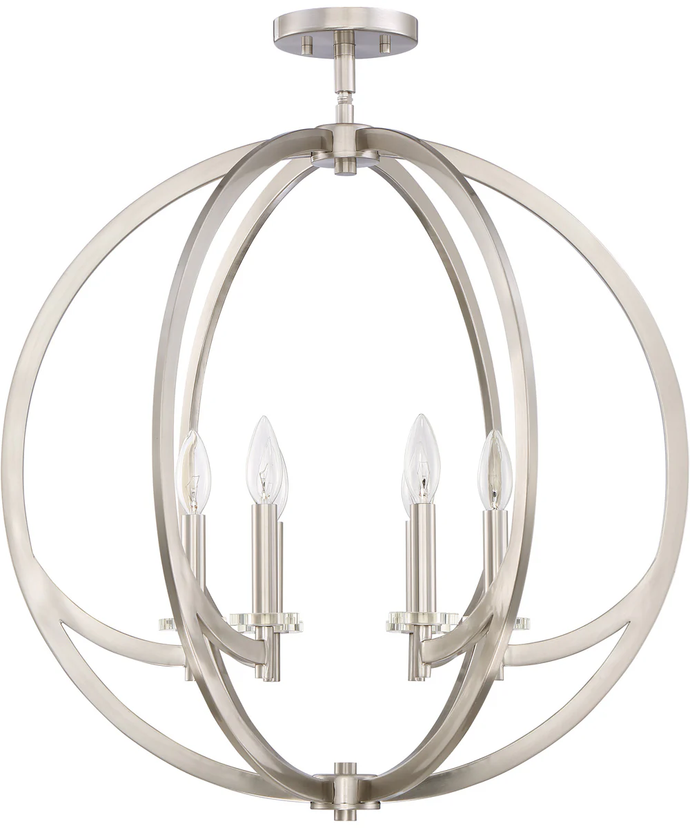 Orion 6-light Pendant Brushed Nickel - Image 4