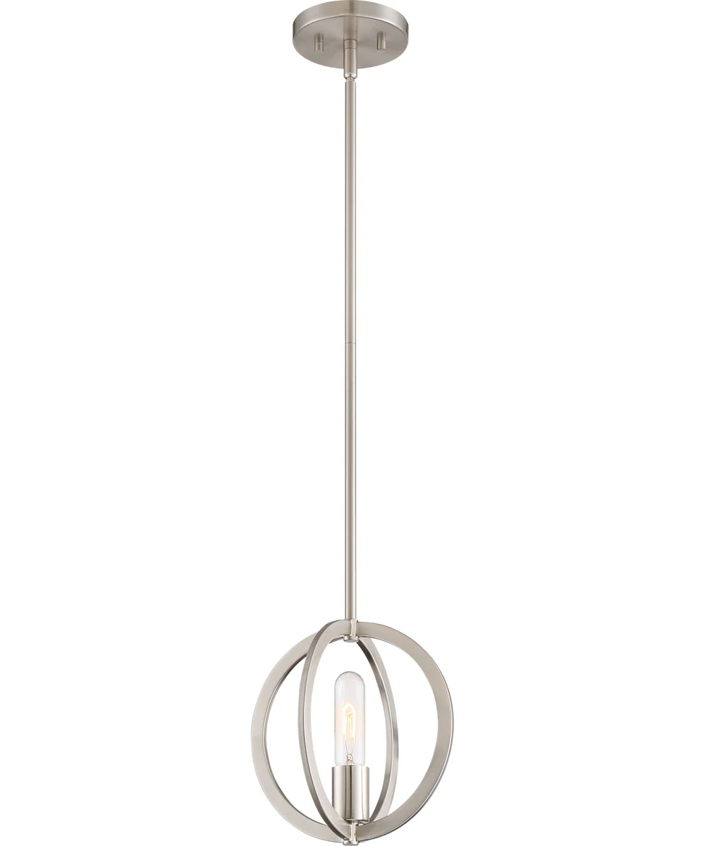 Orion Small 1-light Mini Pendant Brushed Nickel - Image 2