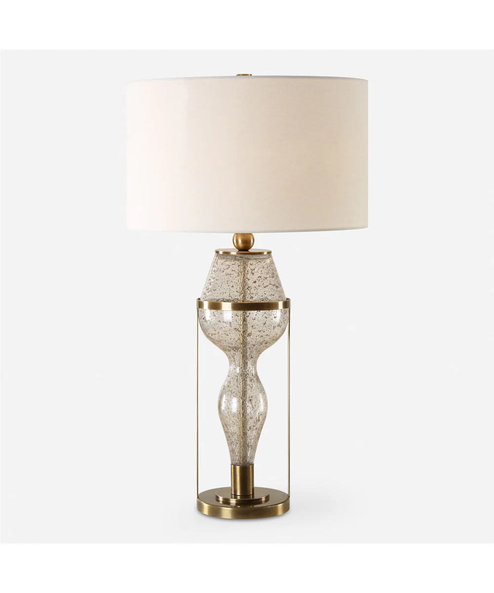 Out Of Time Seeded Glass Table Lamp
