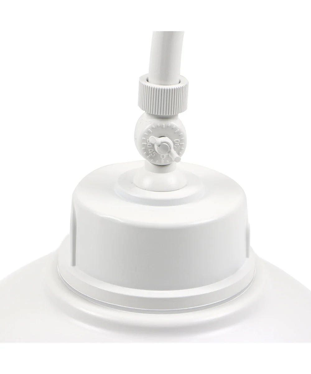 Outdoor Barn Gooseneck Wall Light White Finish, 15"h - Image 6