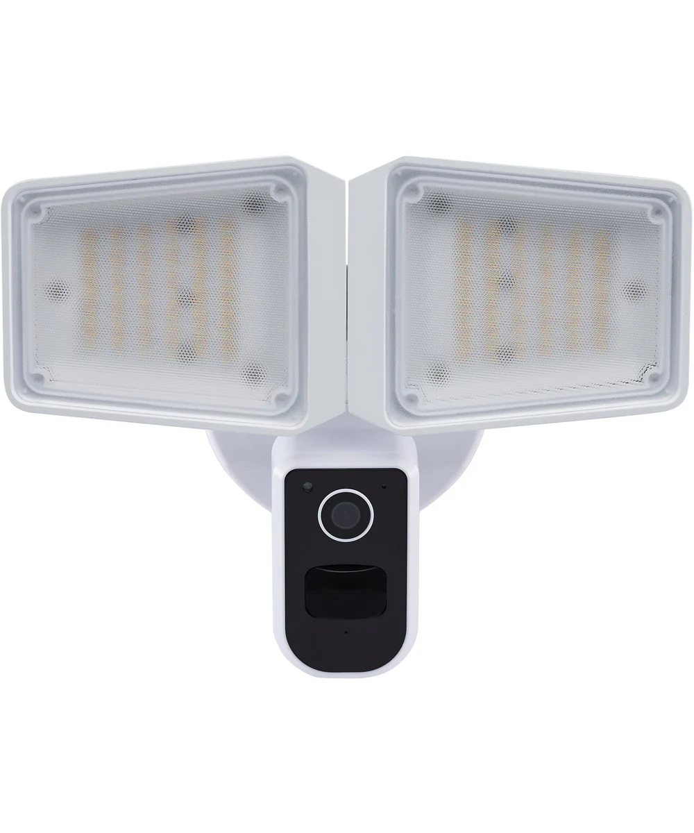 Starfish 36 Watt Rectangular Outdoor SMART Security Light with Camera - White Finish - Image 4