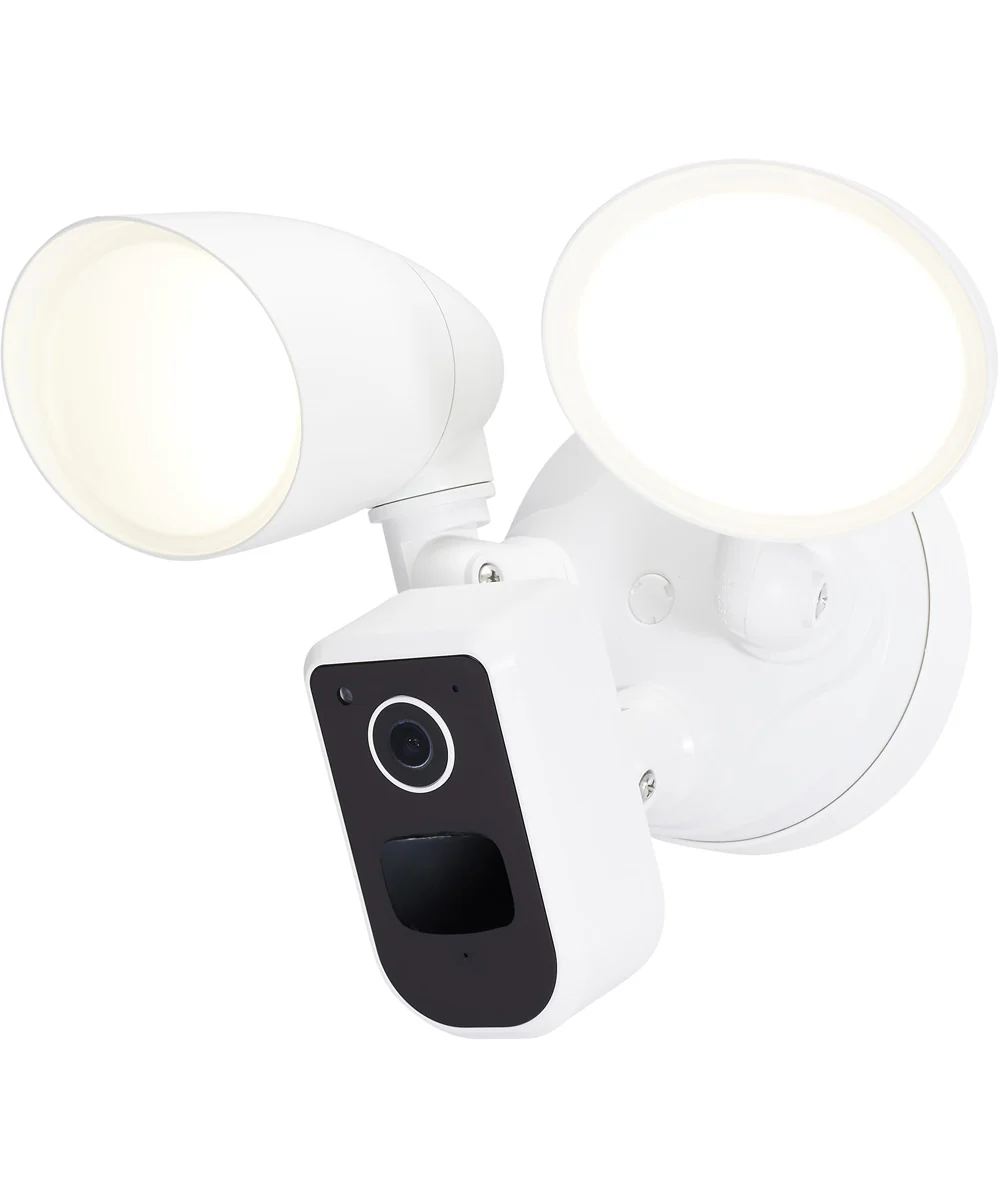 20W Starfish Smart Outdoor Bullet Security Camera Light White Finish