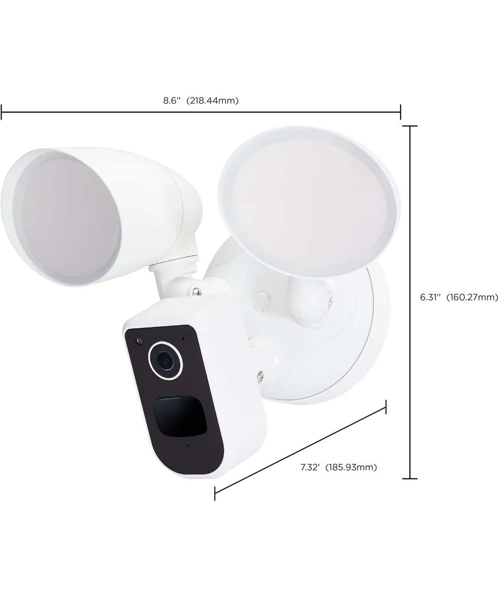 20W Starfish Smart Outdoor Bullet Security Camera Light White Finish - Image 9