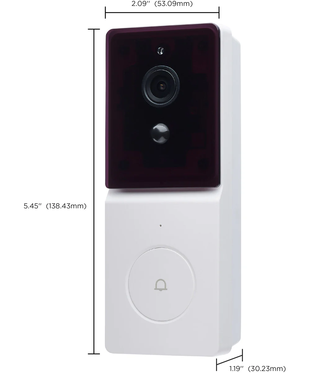 Starfish - SMART Outdoor Doorbell Security Camera - White - Image 11