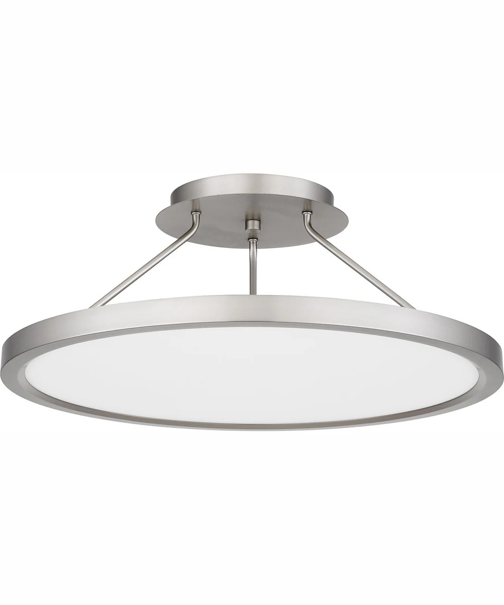 Outskirts Large Semi Flush Mount Brushed Nickel - Image 3