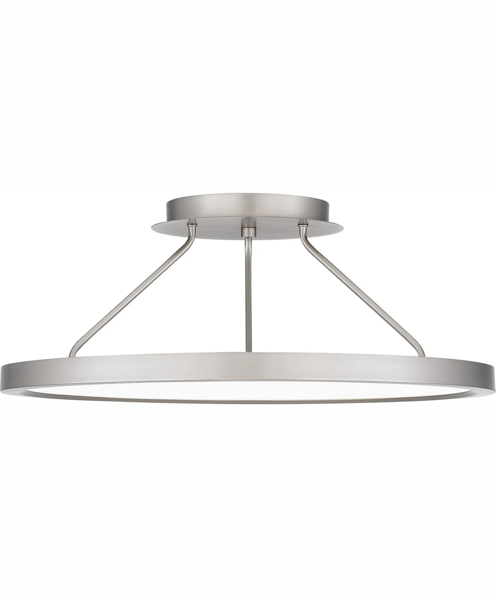 Outskirts Large Semi Flush Mount Brushed Nickel - Image 4