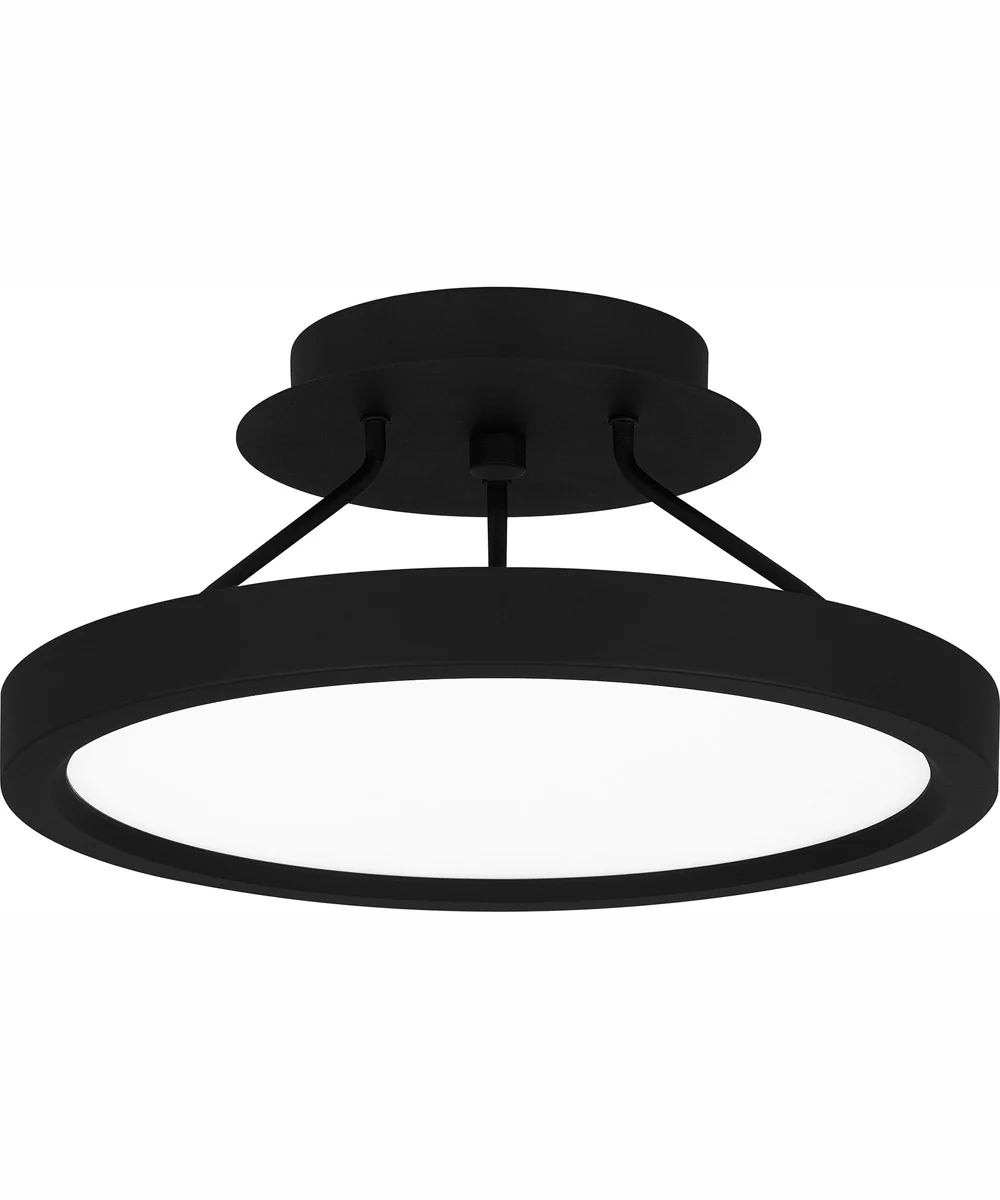 Outskirts Small Semi Flush Mount Earth Black