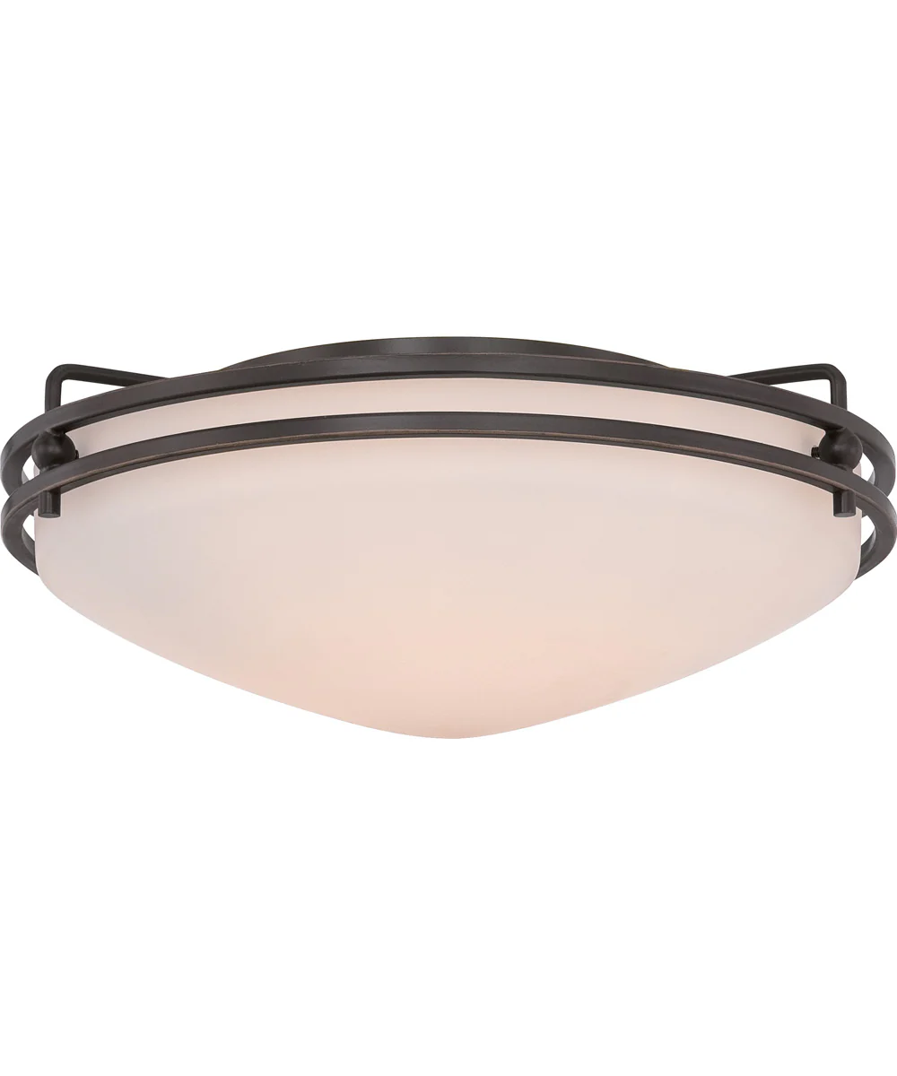 Ozark Medium 2-light Flush Mount Palladian Bronze - Image 2