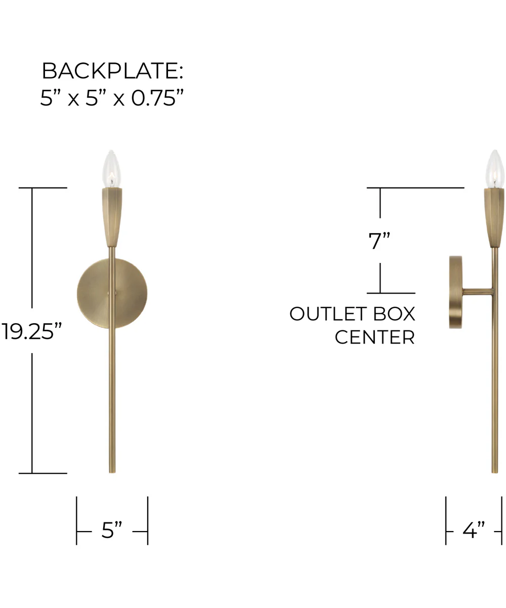 Palmer 1-Light Sconce Antiqued Brass - Image 5