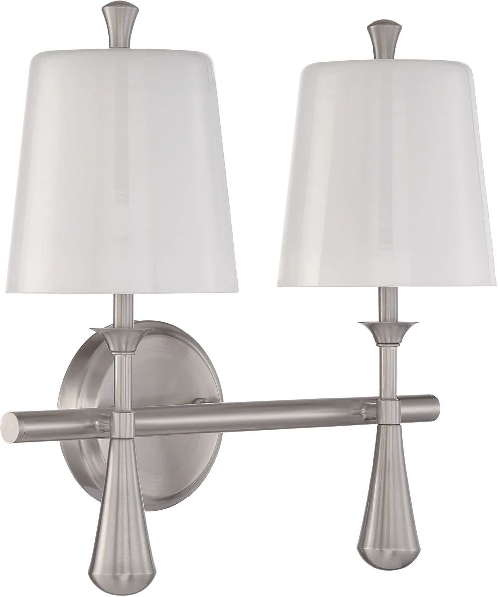 Palmer 2-Light Vanity Brushed Polished Nickel - Image 3