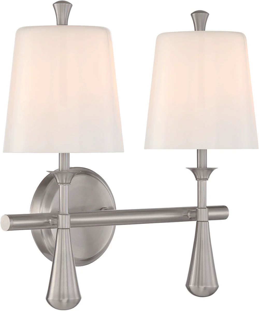 Palmer 2-Light Vanity Brushed Polished Nickel - Image 4