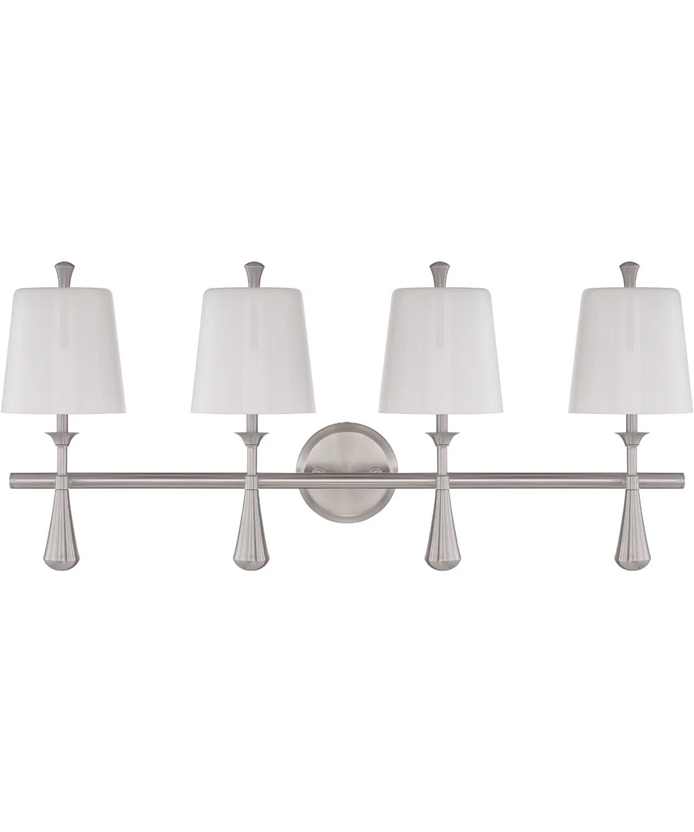 Palmer 4-Light Vanity Brushed Polished Nickel