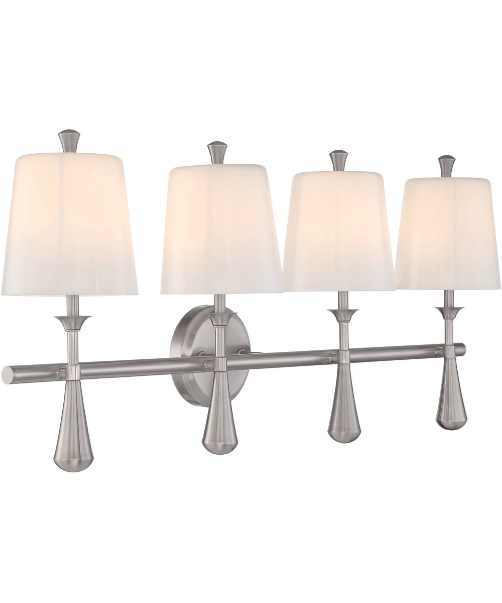 Palmer 4-Light Vanity Brushed Polished Nickel - Image 4