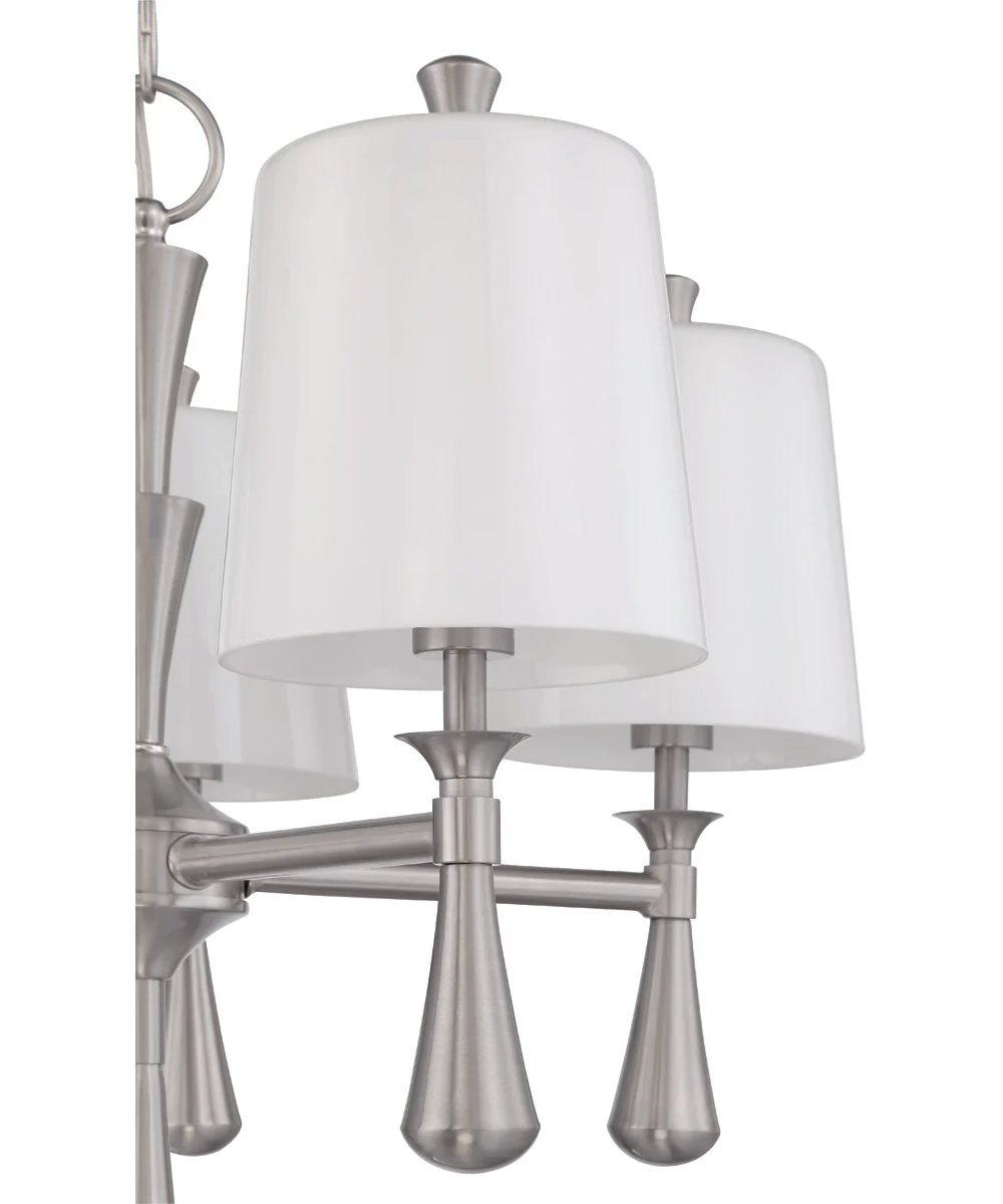 Palmer 5-Light Chandelier Brushed Polished Nickel - Image 6