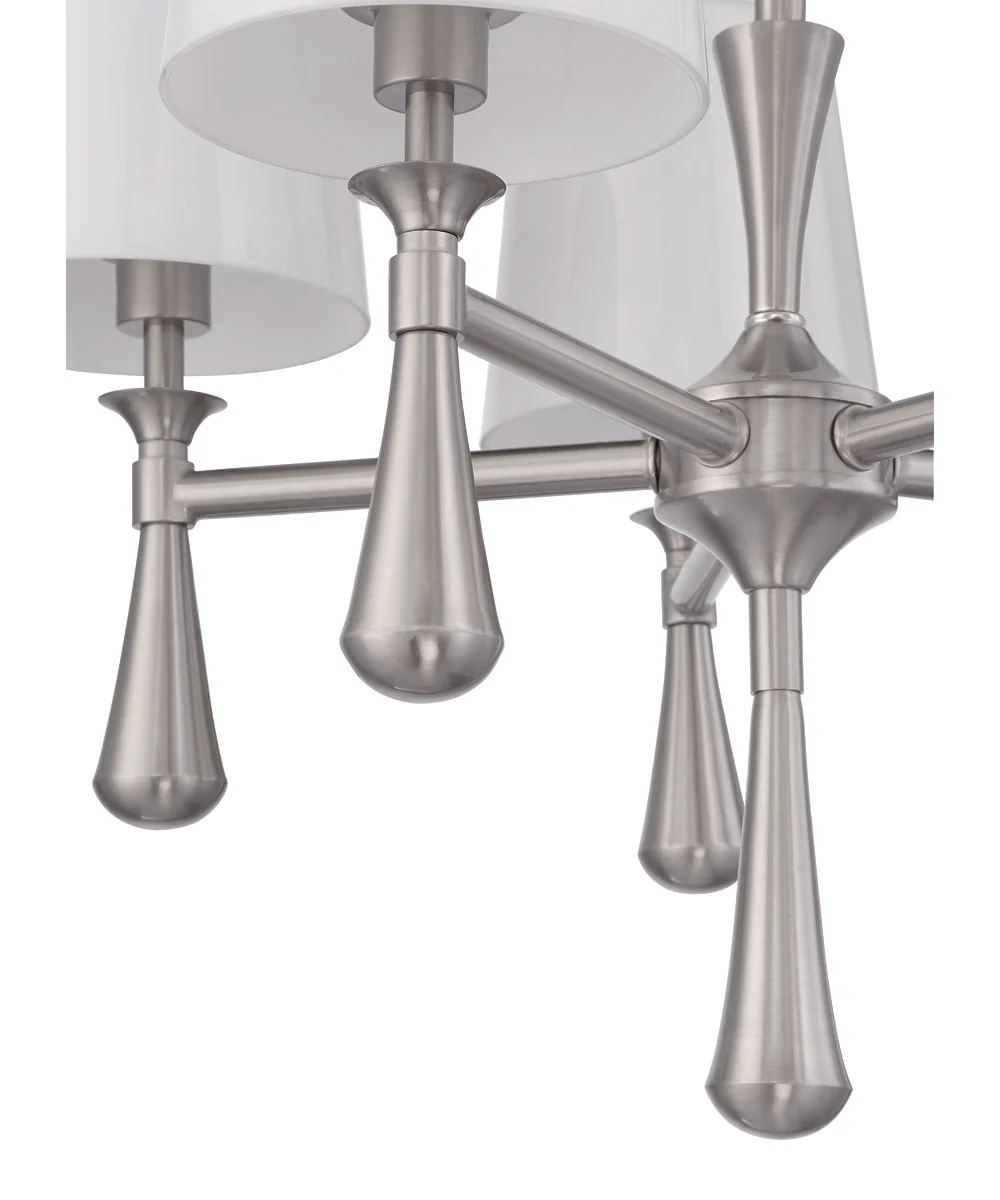 Palmer 5-Light Chandelier Brushed Polished Nickel - Image 7