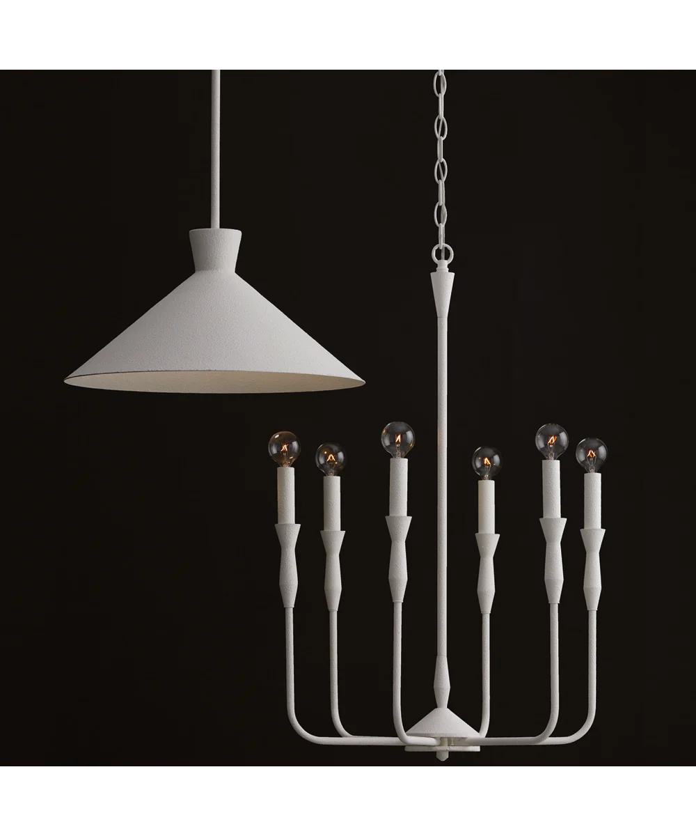 Paloma 1-Light Pendant Textured White - Image 5