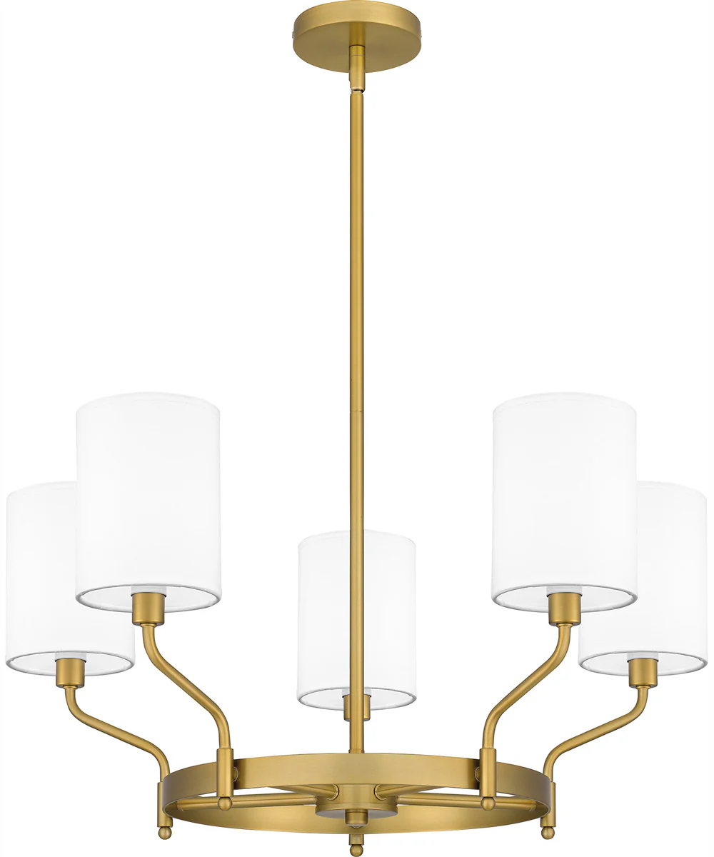 Parkington 5-light Chandelier Aged Brass - Image 2