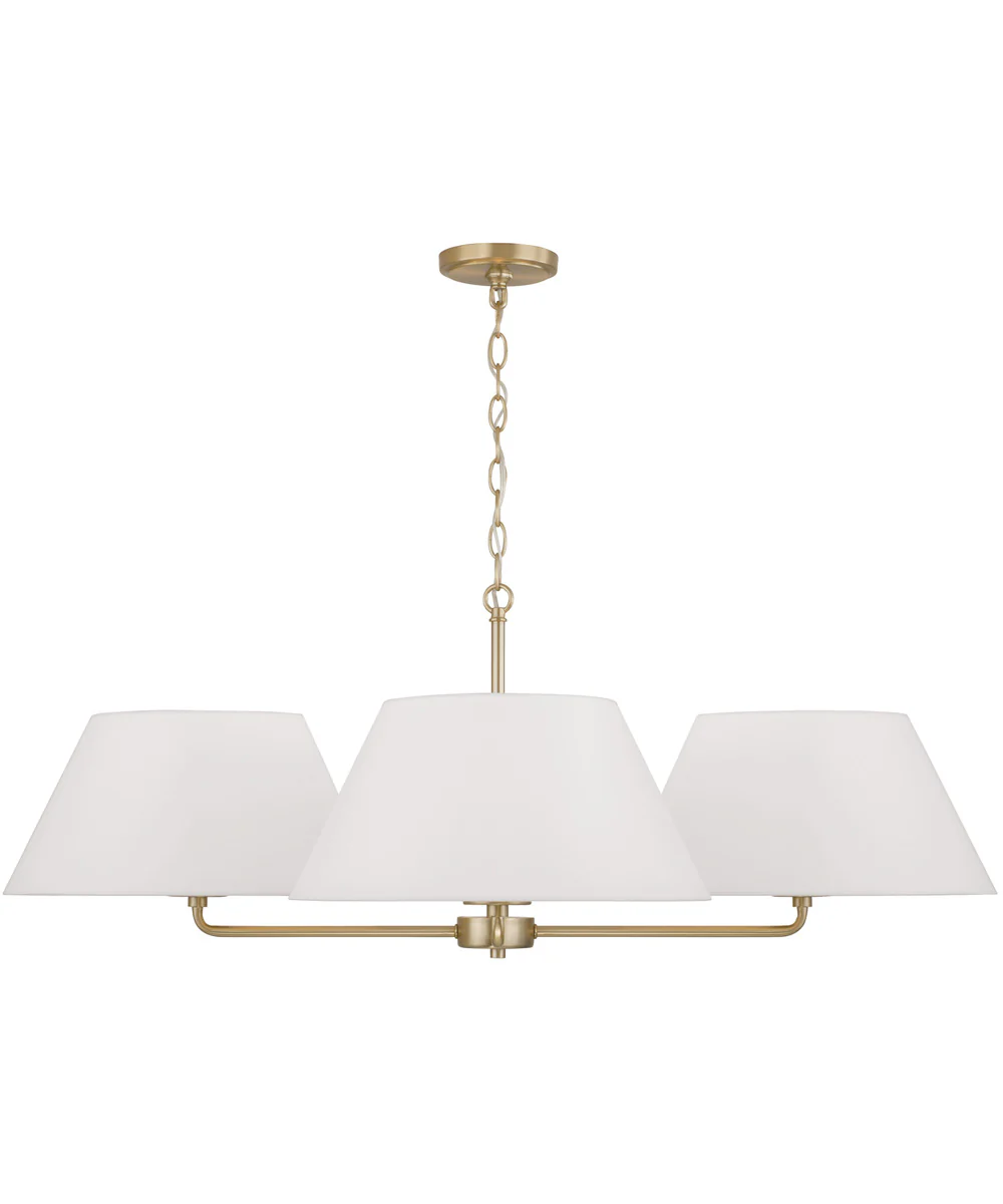 Parson 4-Light Chandelier Matte Brass - Image 3