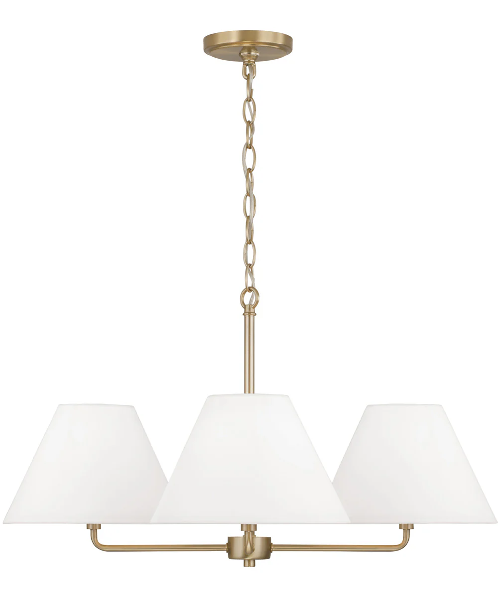 Parson 4-Light Chandelier Matte Brass - Image 3