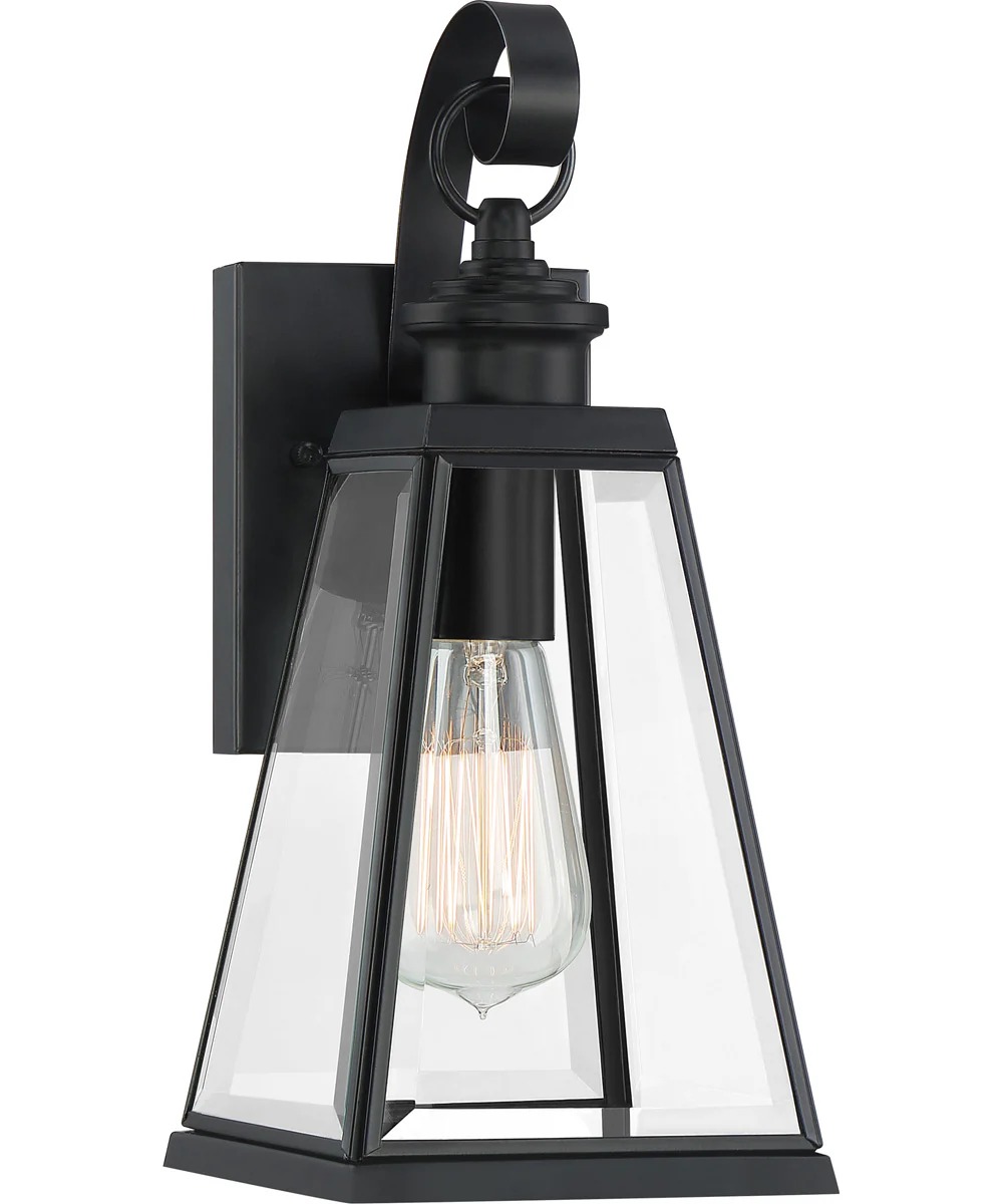 Paxton Small 1-light Outdoor Wall Light Matte Black - Image 2