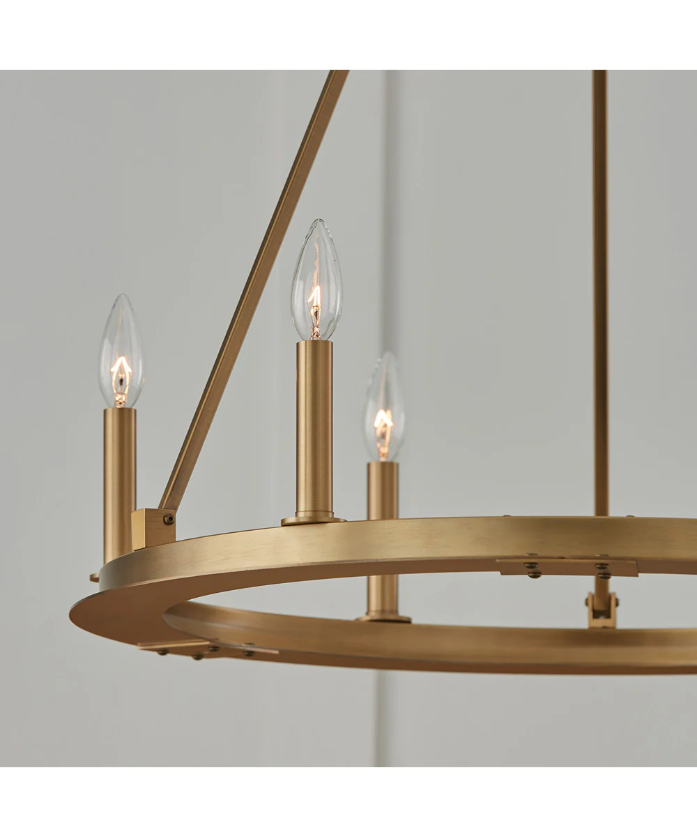 Pearson 6-Light Chandelier Aged Brass - Image 3