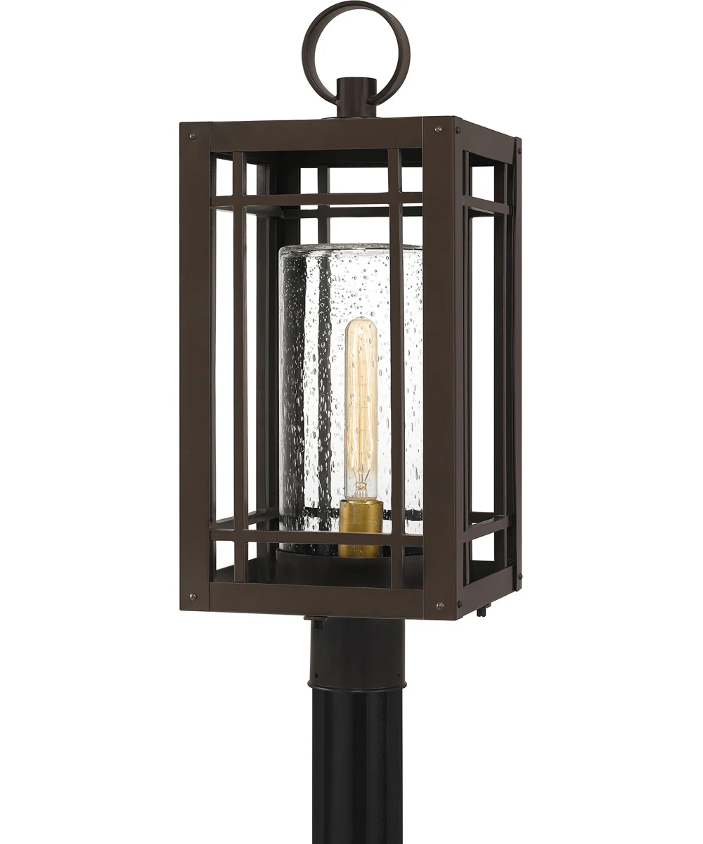 Pelham Large 1-light Outdoor Post Light Coastal Armour Aluminum Western Bronze