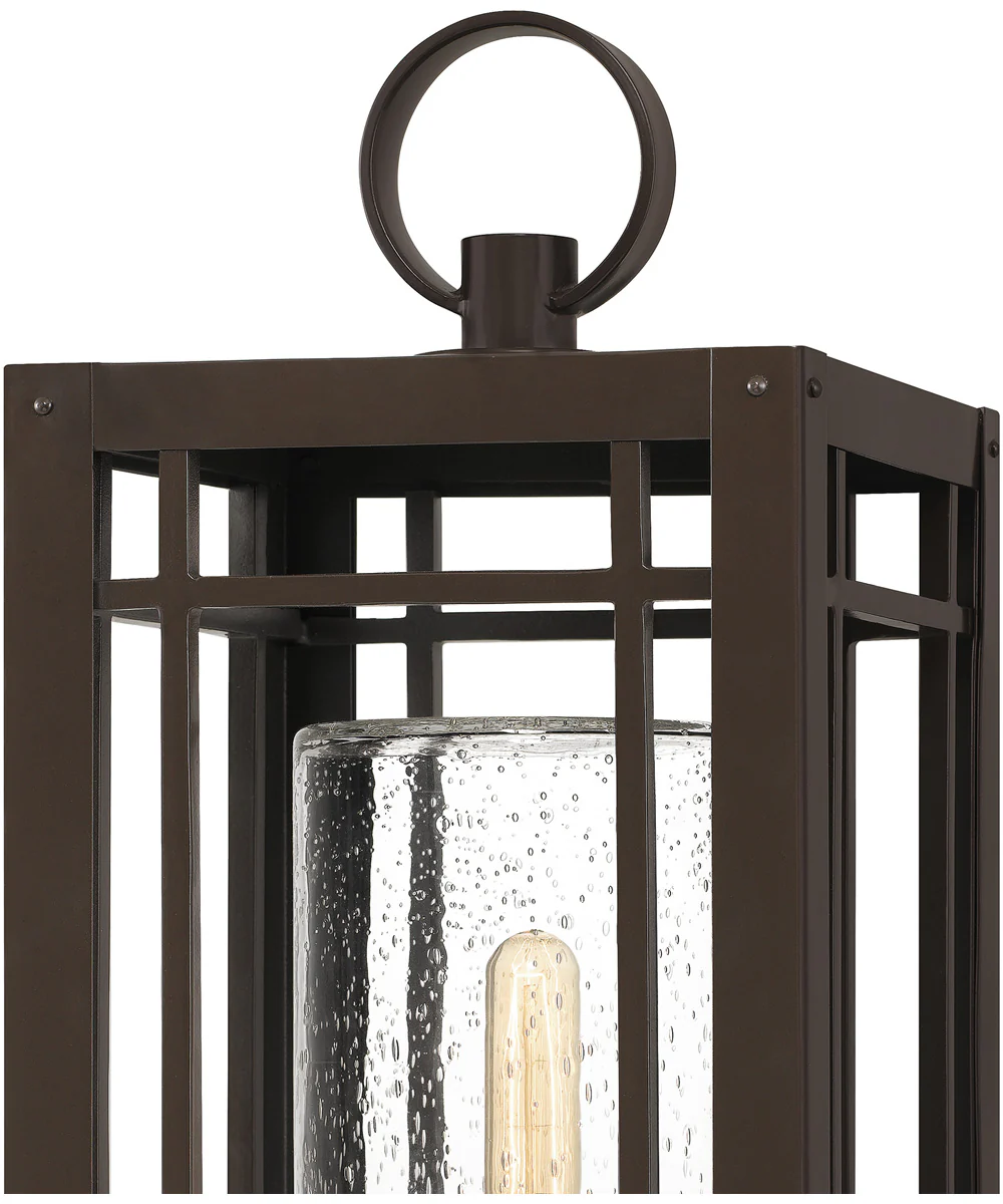 Pelham Large 1-light Outdoor Post Light Coastal Armour Aluminum Western Bronze - Image 6