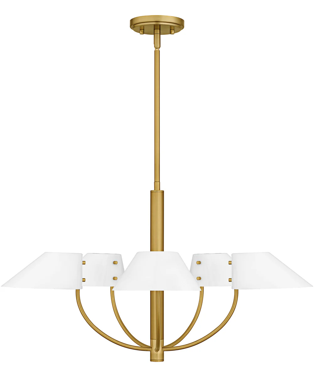 Penley 5-light Chandelier Brushed Gold - Image 3