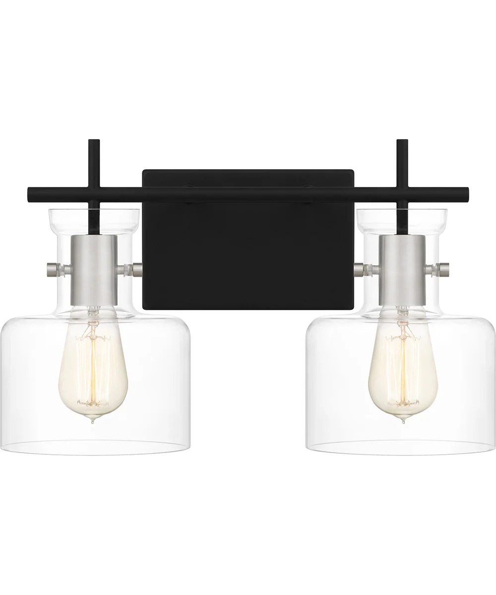 Pensbury Medium 2-light Bath Light Matte Black - Image 2