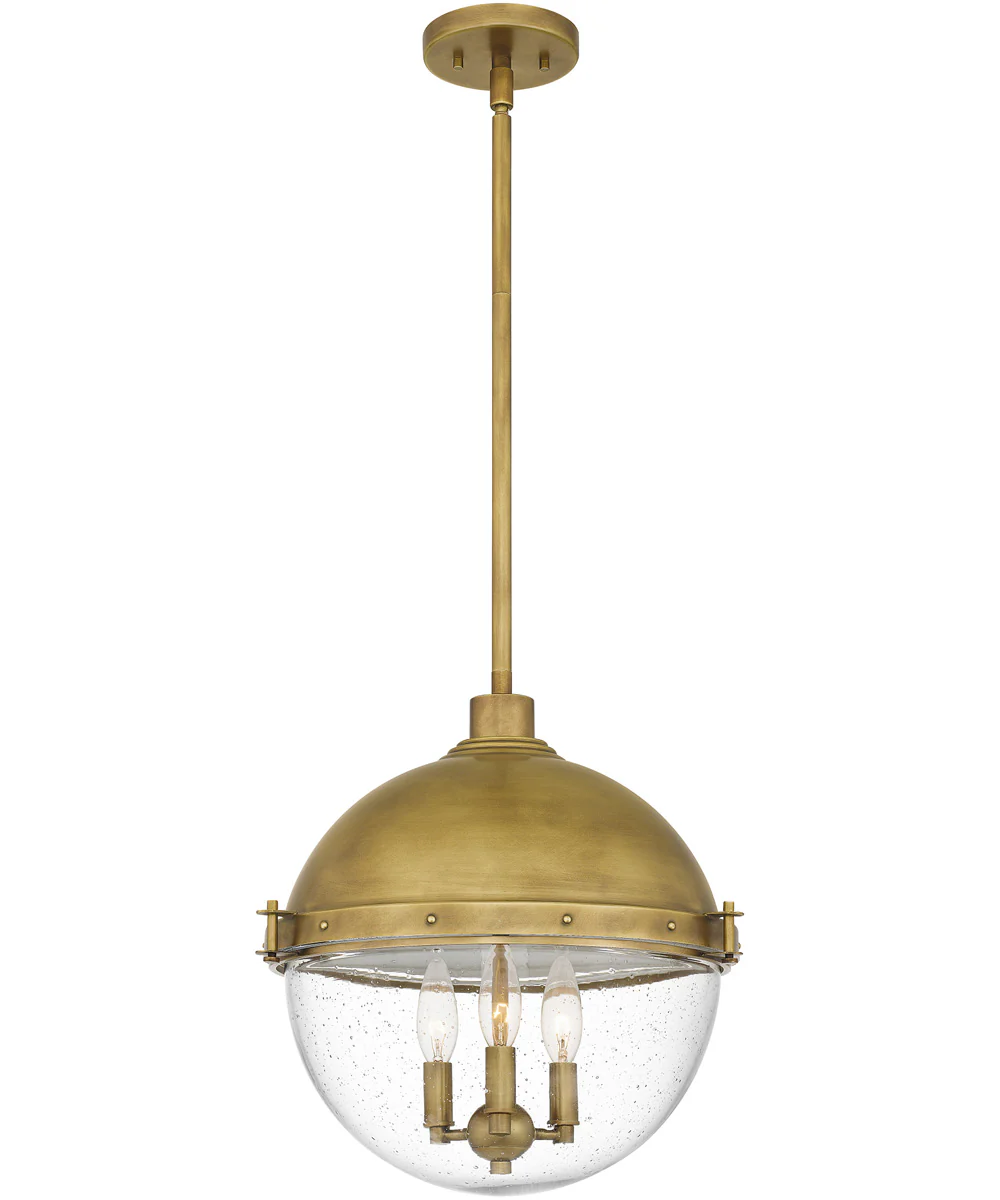 Perrine 3-light Pendant Weathered Brass - Image 2