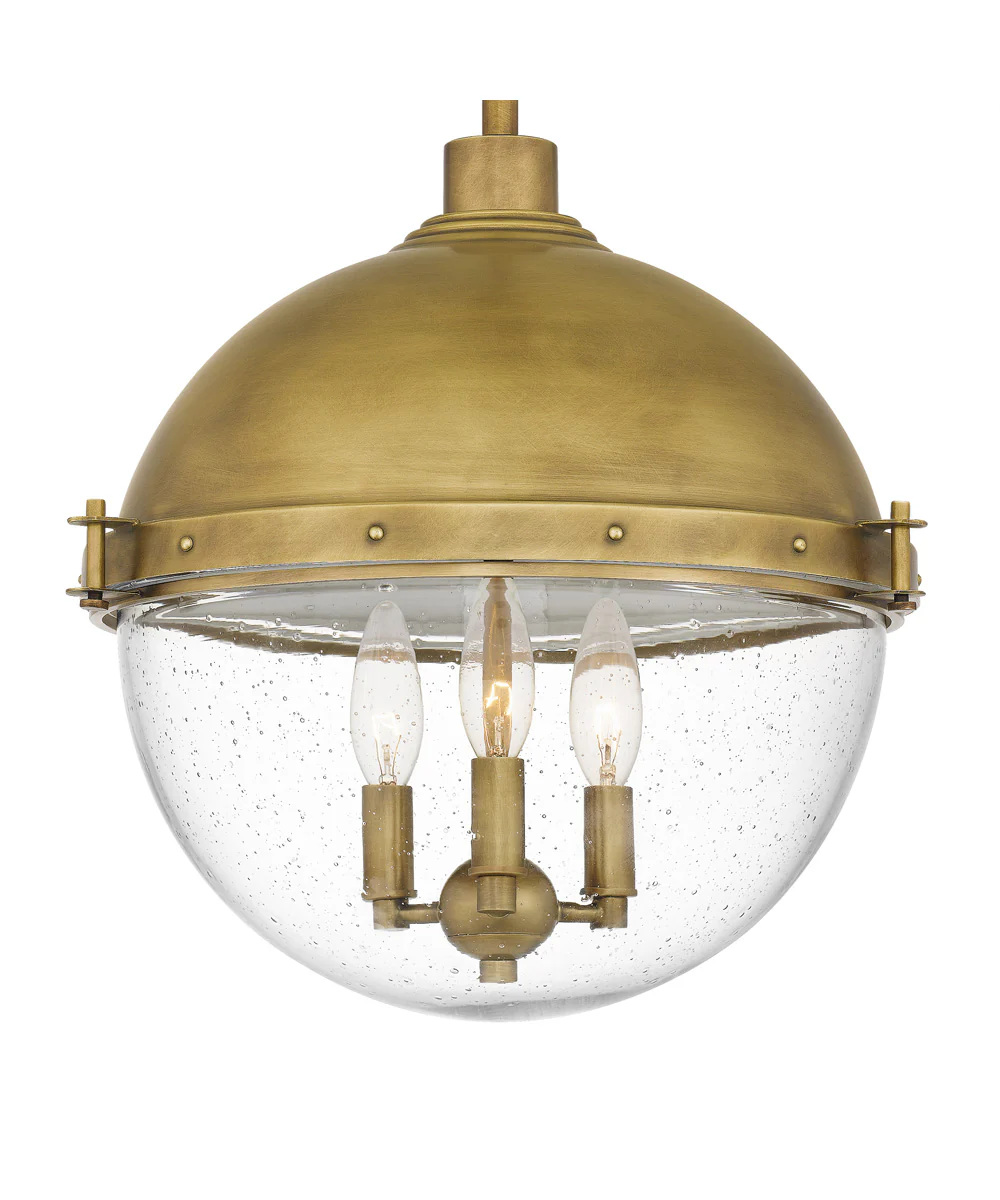 Perrine 3-light Pendant Weathered Brass - Image 6