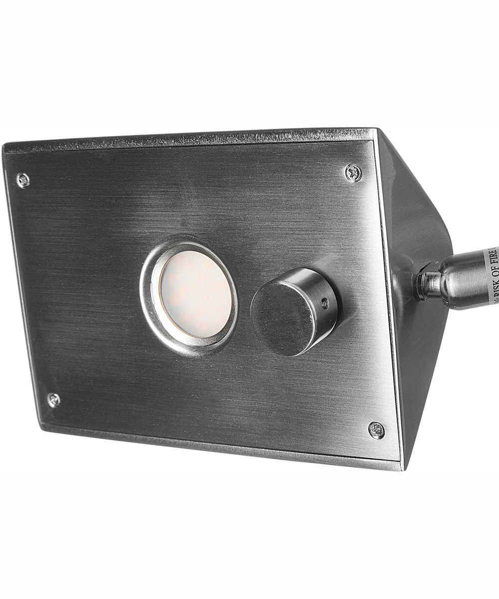 Pharma Collection 1-Light Led Floor Lamp Brushed Nickel - Image 3