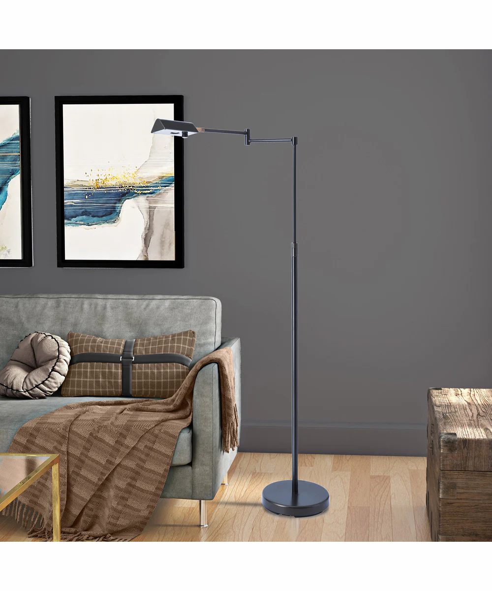 Pharma Collection 1-Light Led Floor Lamp Dark Bronze - Image 3