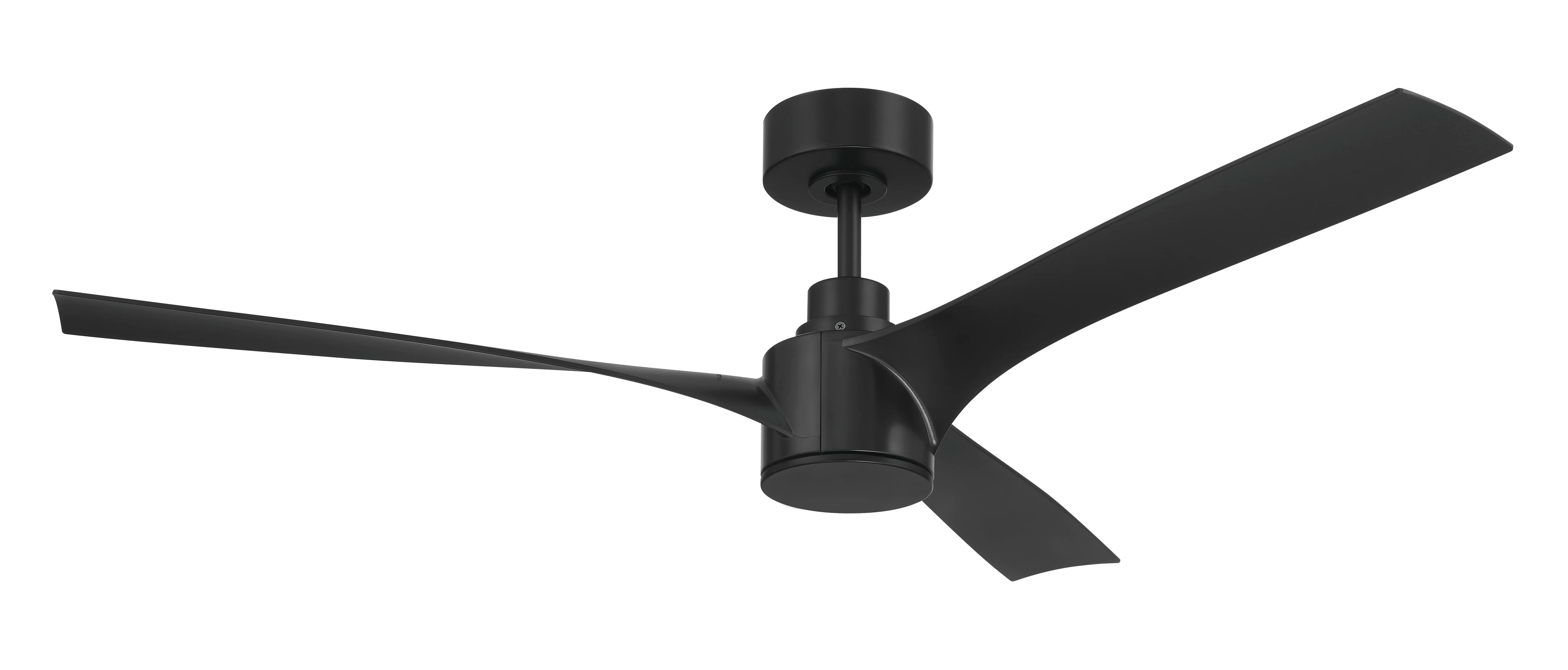 Phoebe 52" 3-Blade Indoor/Outdoor Damp Ceiling Fan Fan Flat Black