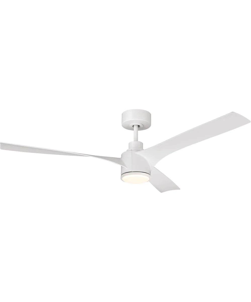 Phoebe 52" 3-Blade Indoor/Outdoor Damp Ceiling Fan Fan White - Image 2