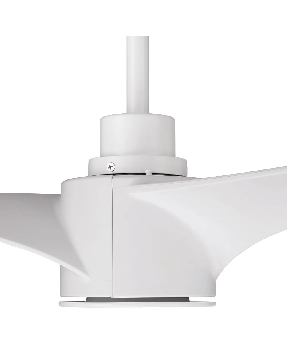 Phoebe 52" 3-Blade Indoor/Outdoor Damp Ceiling Fan Fan White - Image 3