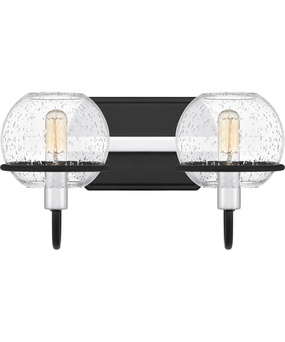 Phoenix Medium 2-light Bath Light Matte Black