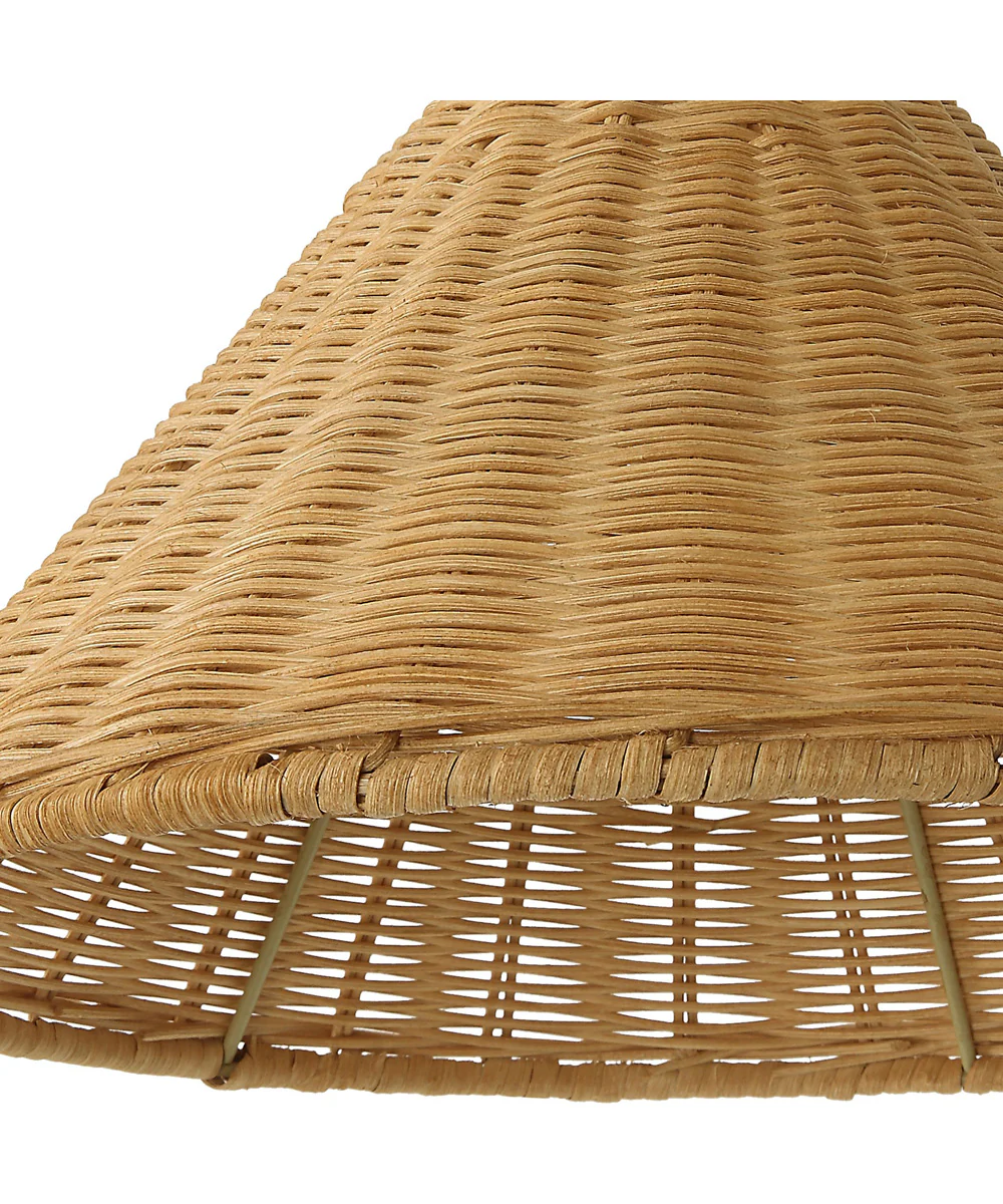 Phuvinh 1 Light Rattan Shade Sconce - Image 7