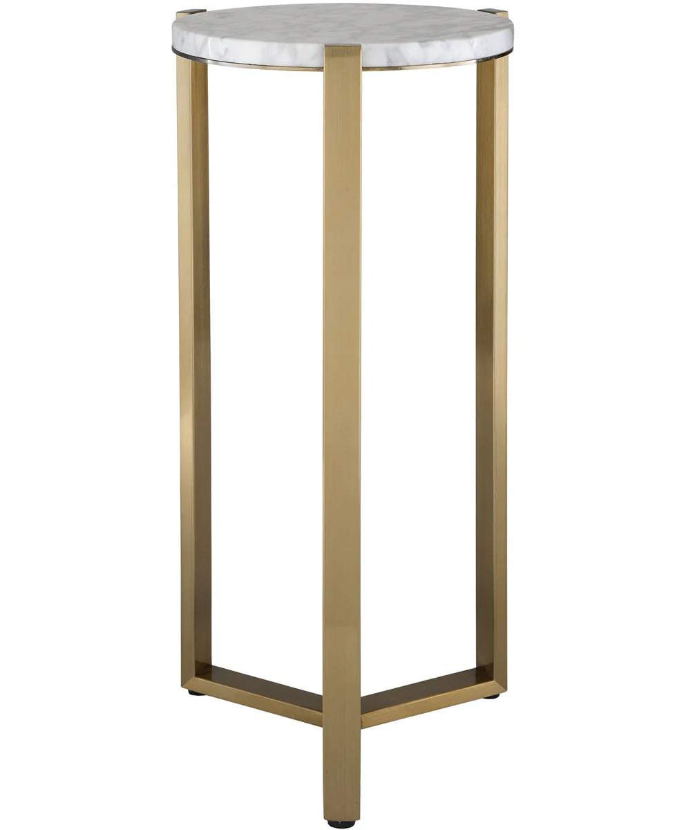 Pietra Carrara Marble Drink Table - Image 3