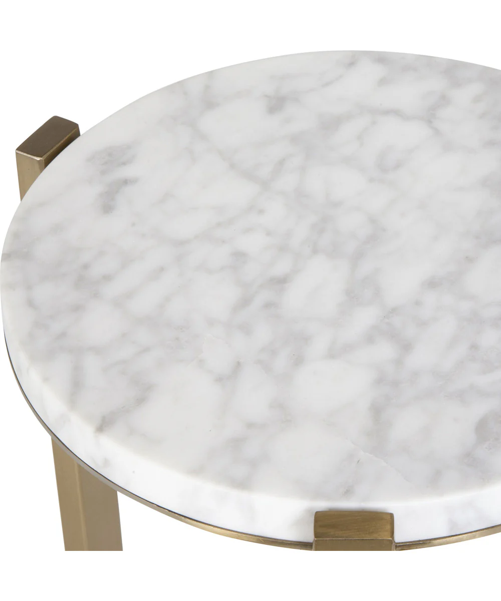 Pietra Carrara Marble Drink Table - Image 4
