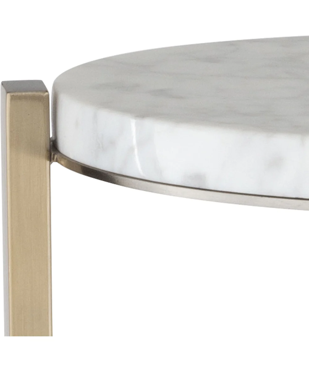 Pietra Carrara Marble Drink Table - Image 5