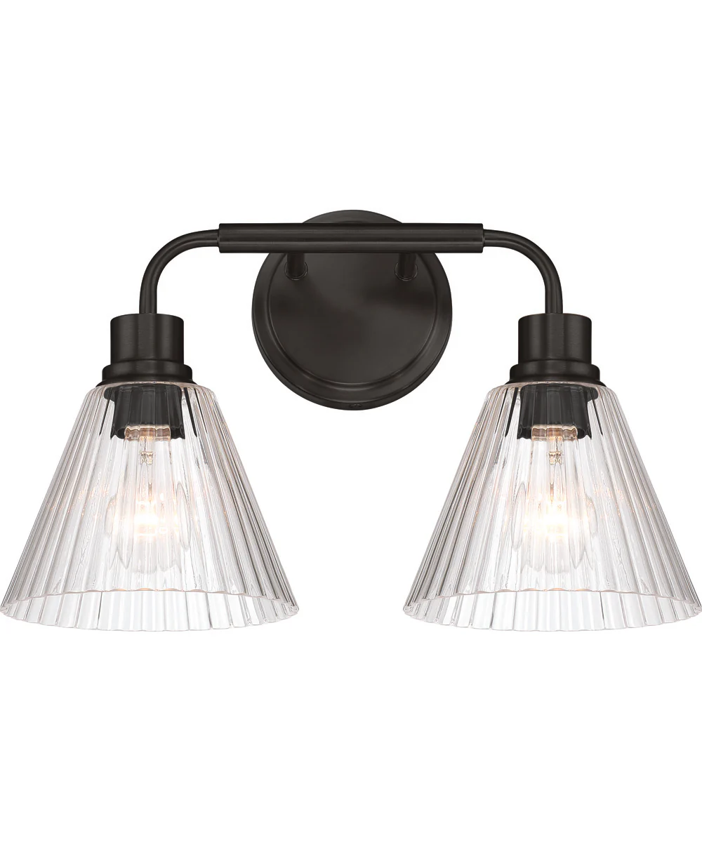 Pleated 2-Light Lighting Flat Black - Image 5