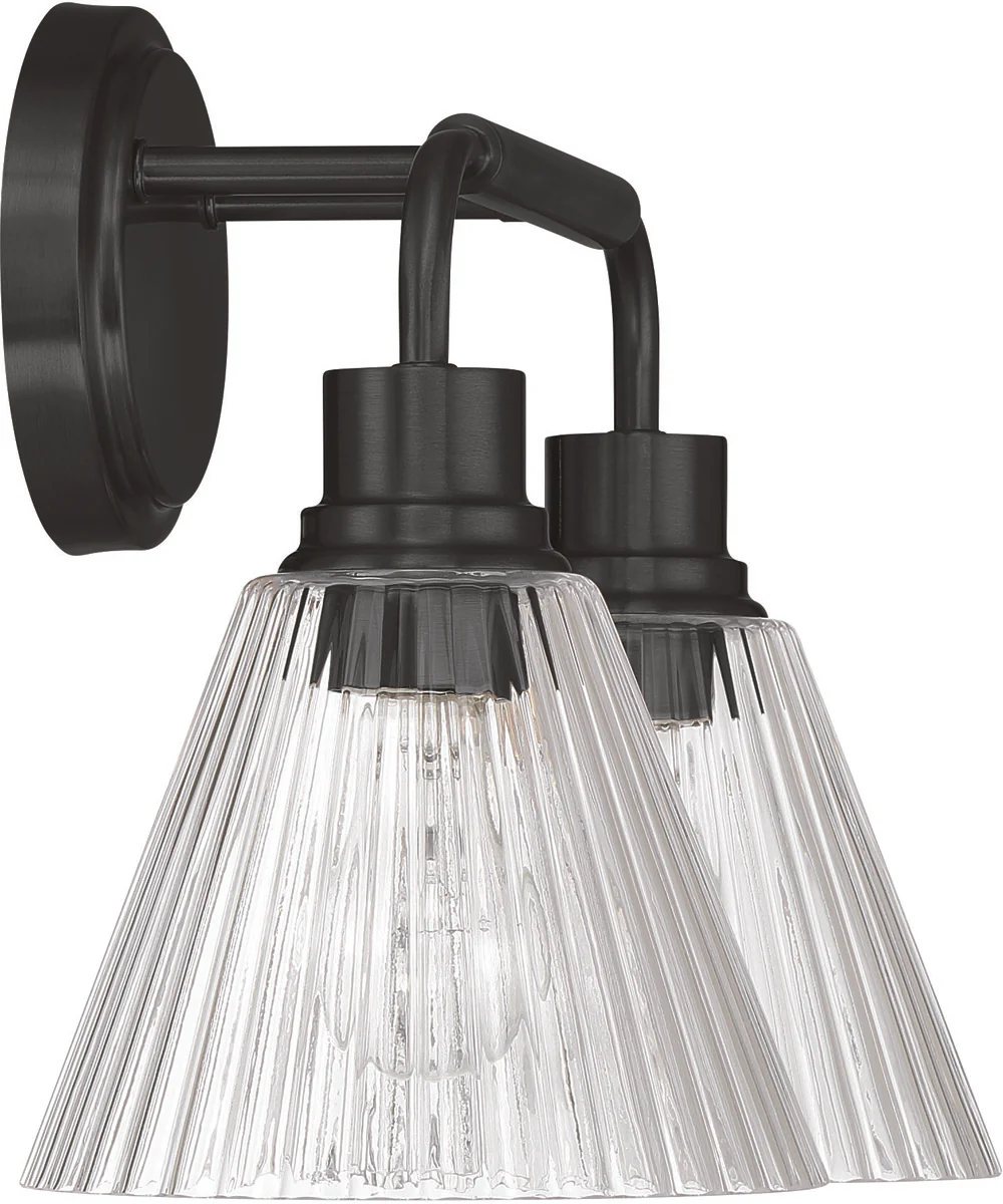 Pleated 2-Light Lighting Flat Black - Image 7