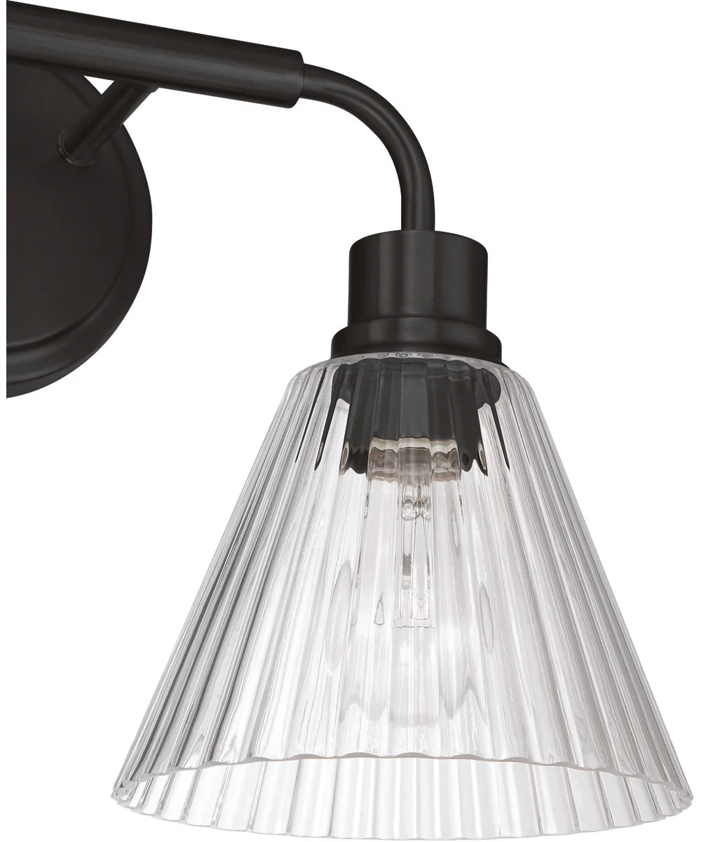 Pleated 2-Light Lighting Flat Black - Image 9