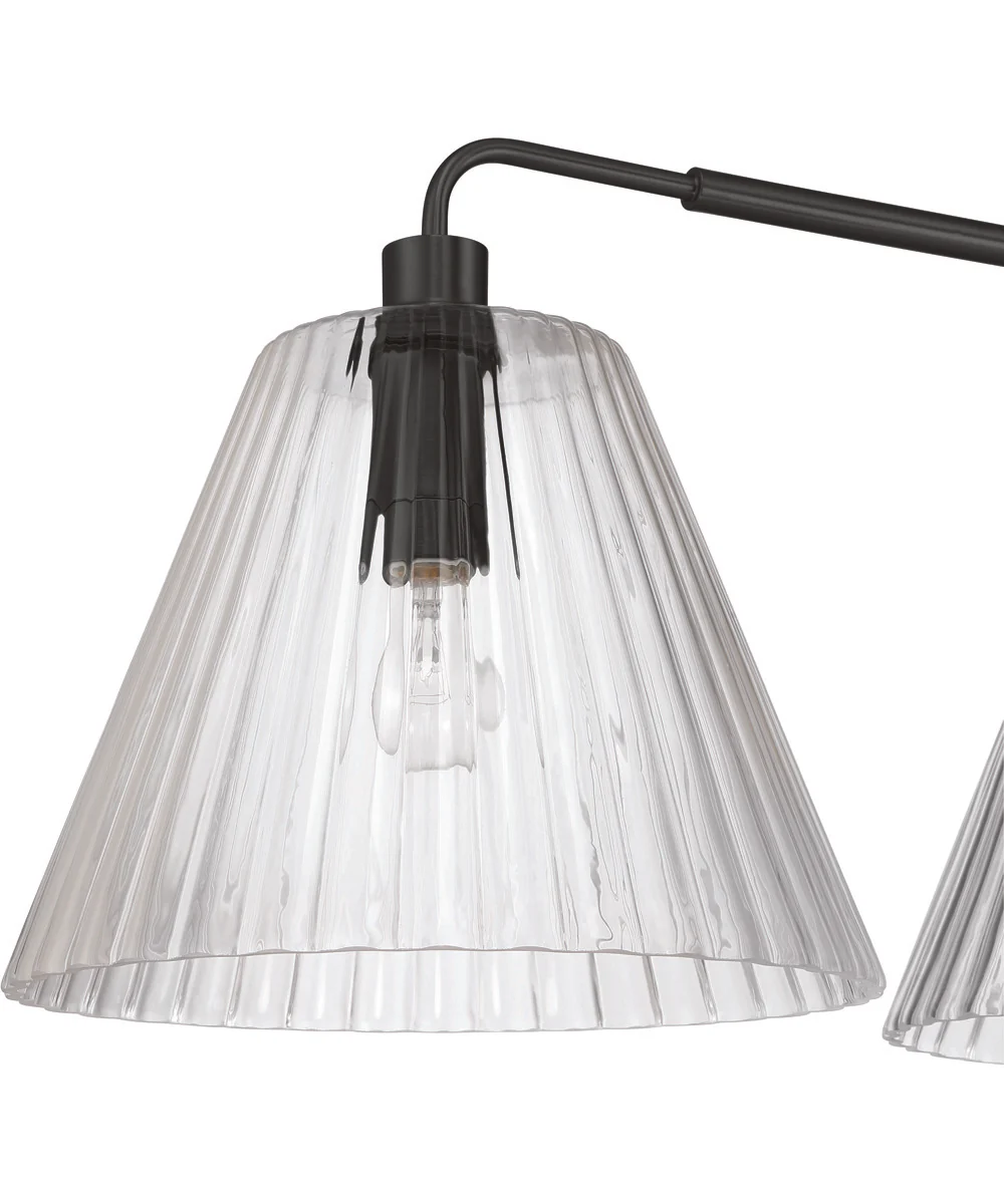 Pleated 3-Light Lighting Flat Black - Image 7