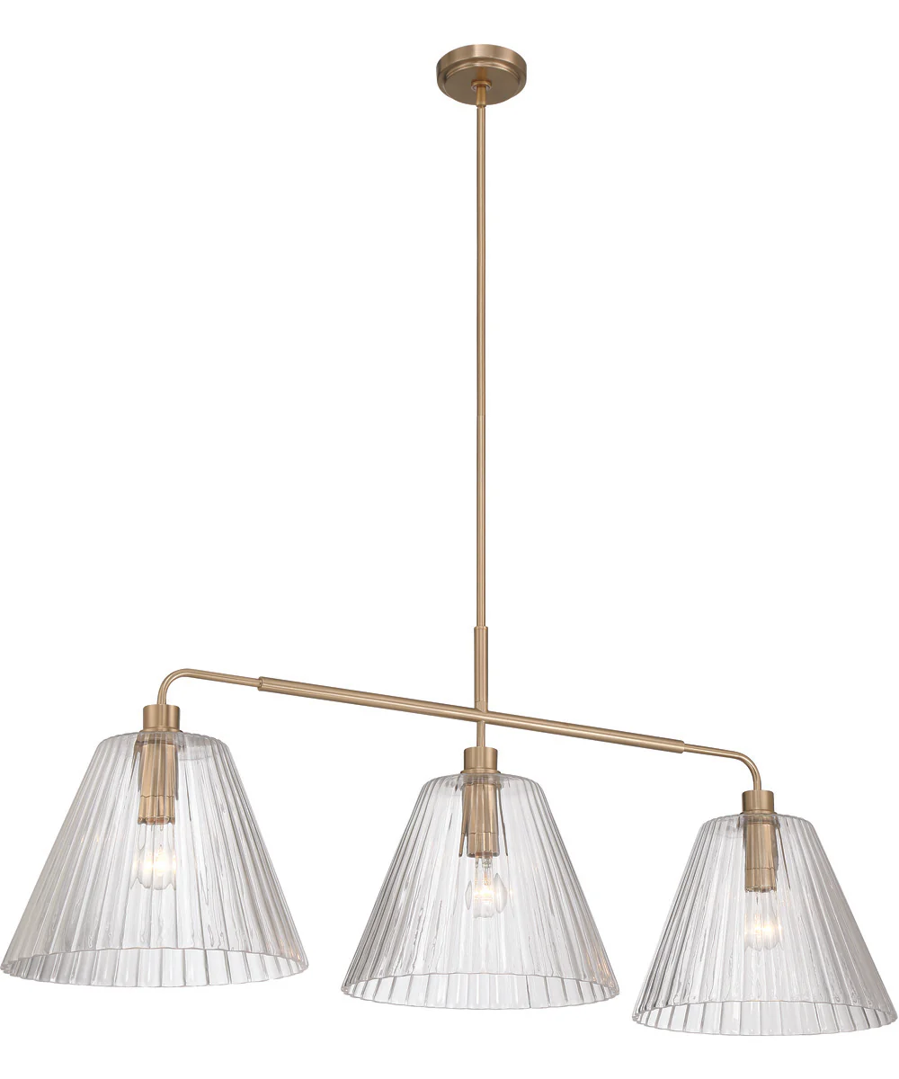 Pleated 3-Light Lighting Premium Bronze - Image 3