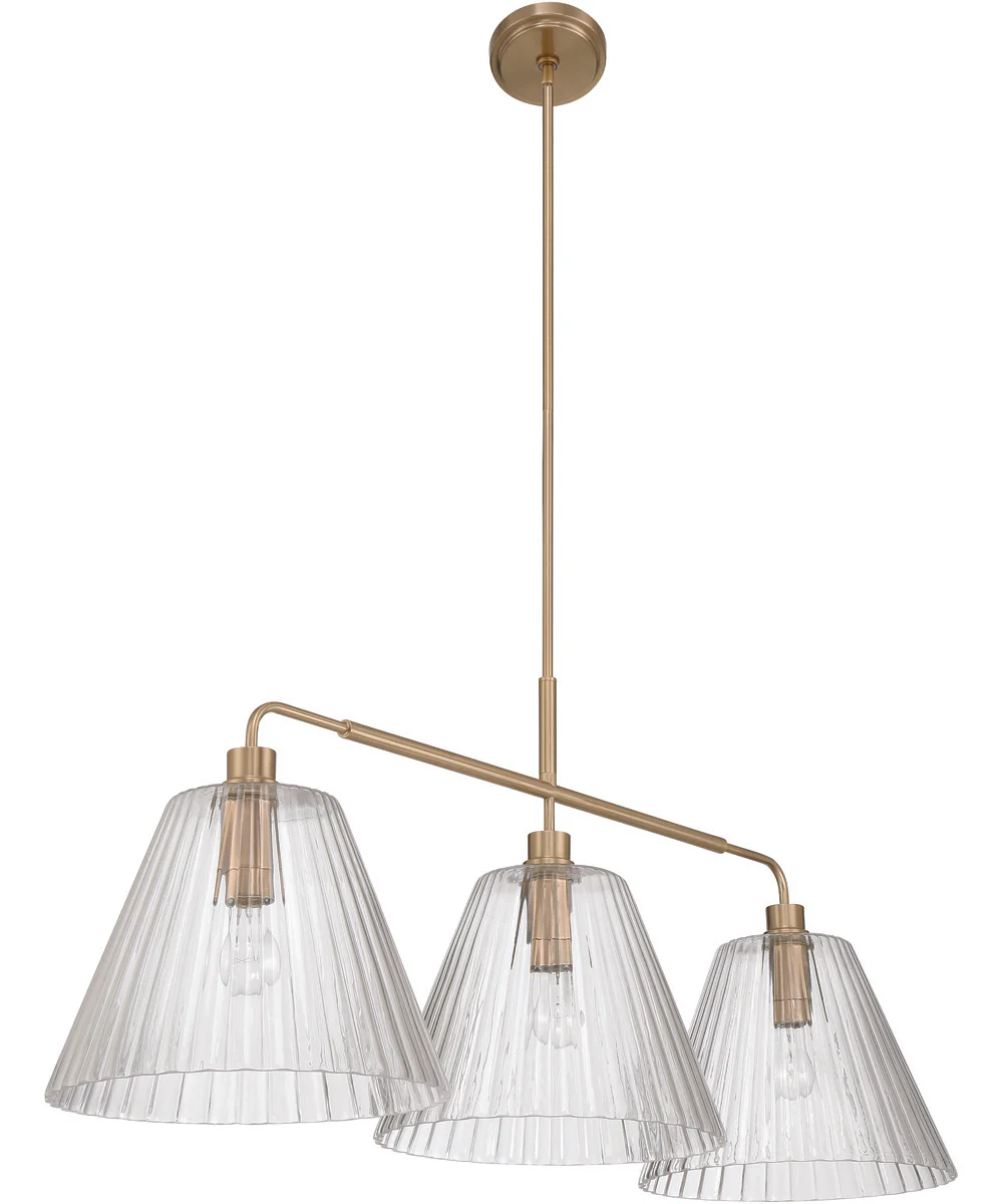 Pleated 3-Light Lighting Premium Bronze - Image 5