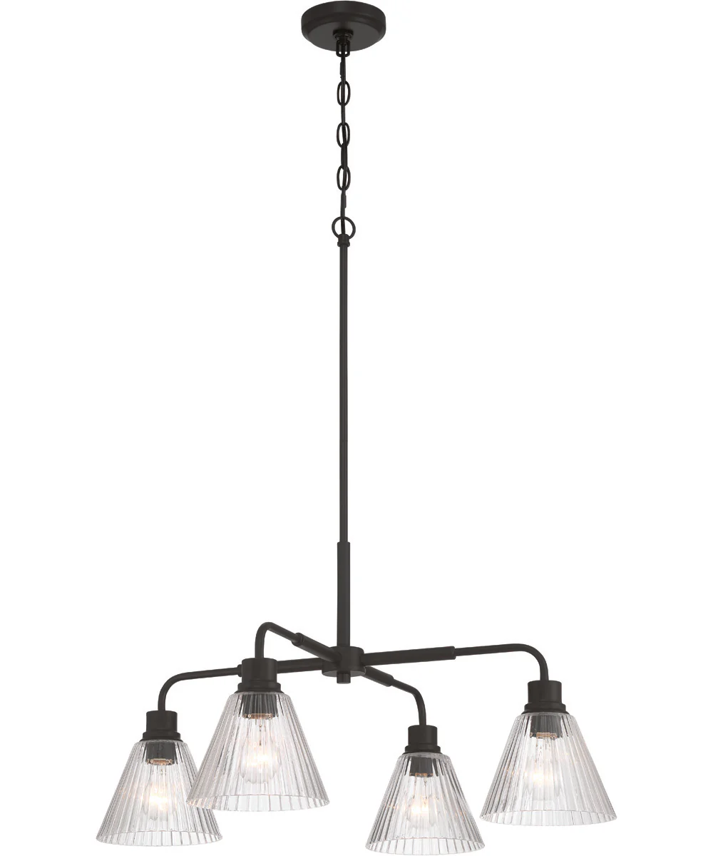 Pleated 4-Light Lighting Flat Black - Image 3