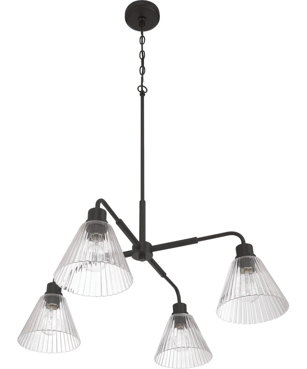 Pleated 4-Light Lighting Flat Black - Image 5
