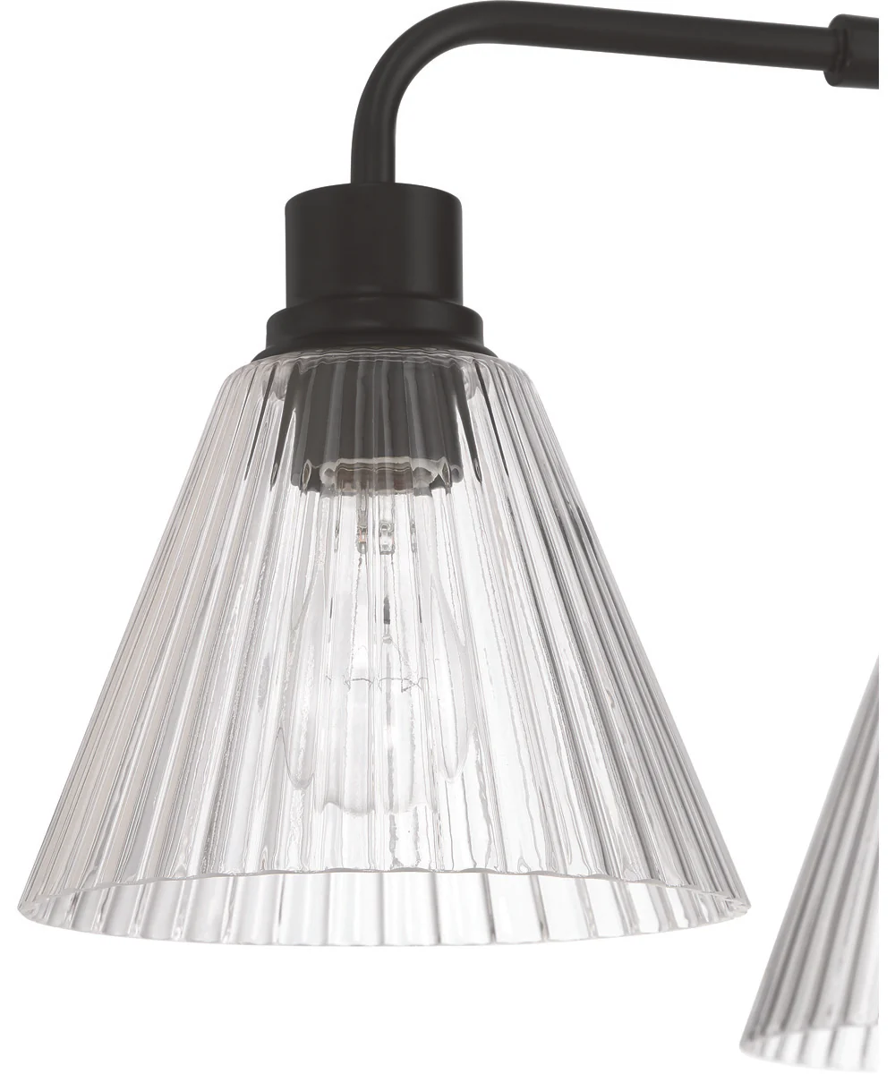 Pleated 4-Light Lighting Flat Black - Image 7